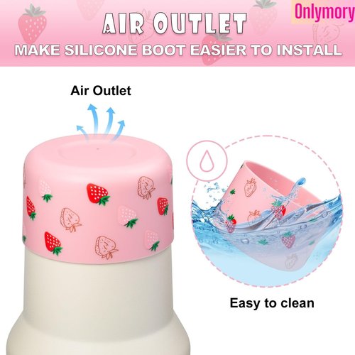 Onlymory Silicone Boots for Stanley Cup 40 30 20 OZ, Boot Sleeve for IceFlow 20OZ 30OZ, Protector for Stanley Cup Accessories Bottom Cover