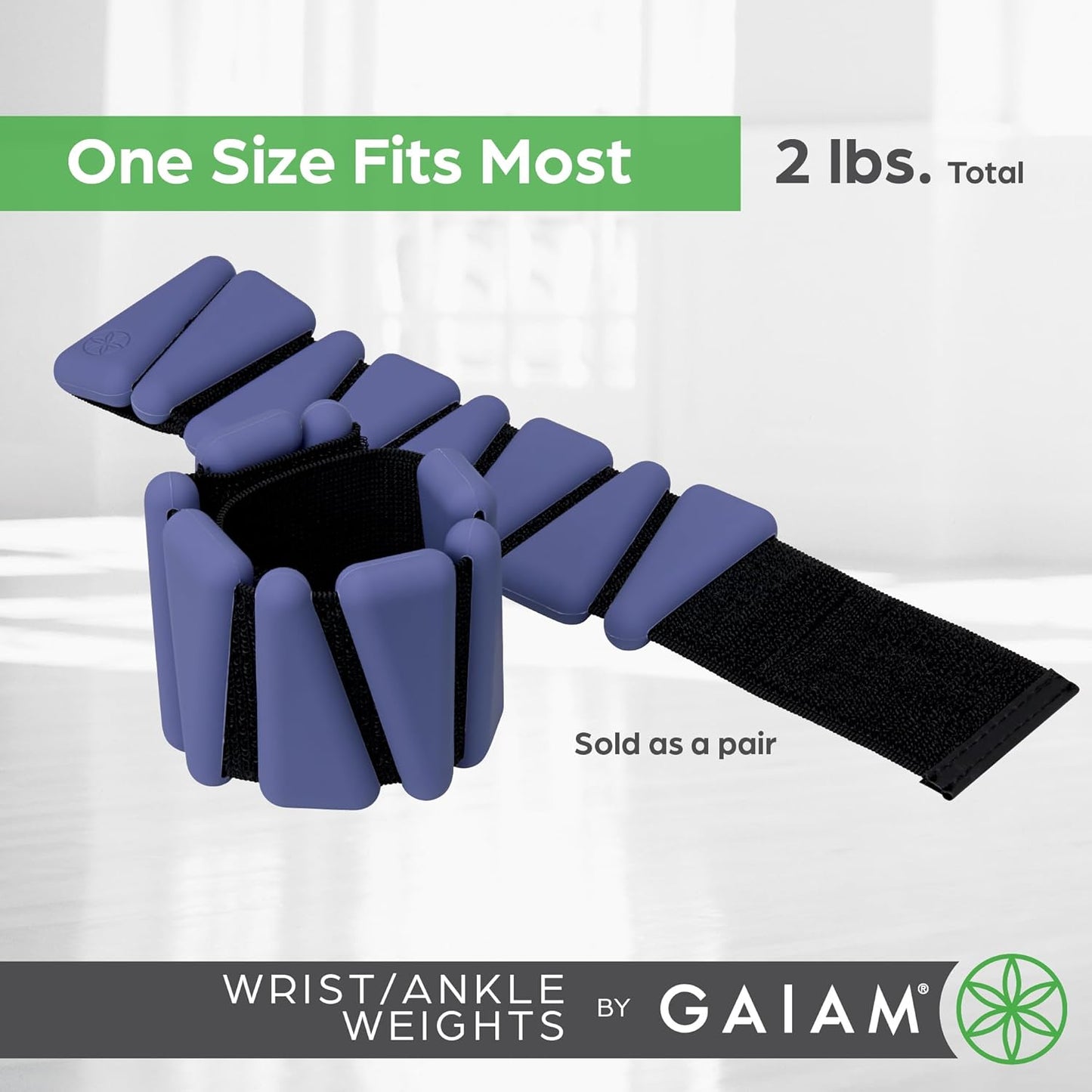 Gaiam Wrist and Ankle Weights, Wearable Bracelet to Strengthen