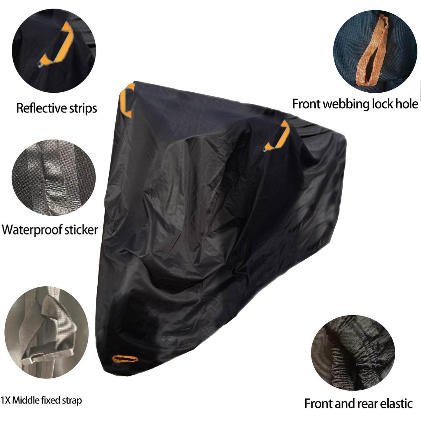 Adult Electric Tricycle Cover,3 Wheel Bike Covers,600D Heavy Duty Outdoor Windproof Waterproof Recumbent Bike Cover,Dustproof Trike Bicycle Bike Covers