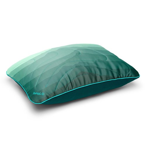 Rumpl The Adjustable Camp Pillow - Full Size Packable Outdoor and Travel Pillow, Two-Sided Temperature Control, 22" x 15", Cascade Fade