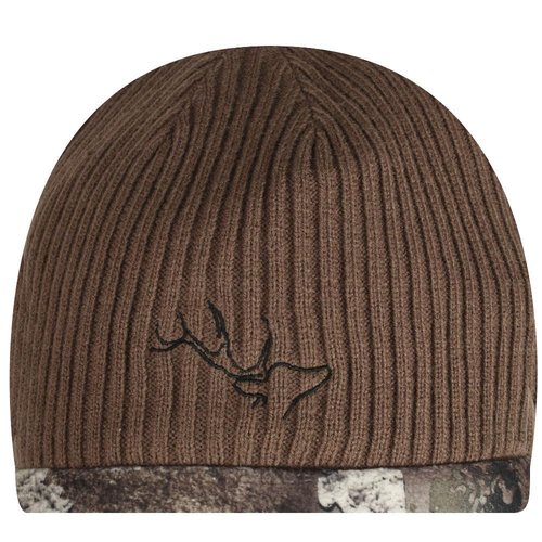 EDTREK Reversible Windproof Fleece Beanie Hat - Warm Winter Hat for Hunting Fishing Camping in Cold Weather (Brown with TT Strata Camo， Large)