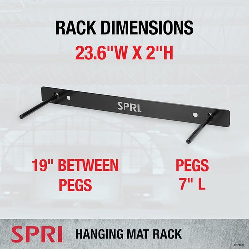 Commercial Grade SPRI Hanging Exercise & Yoga Mat for Group Fitness Classes