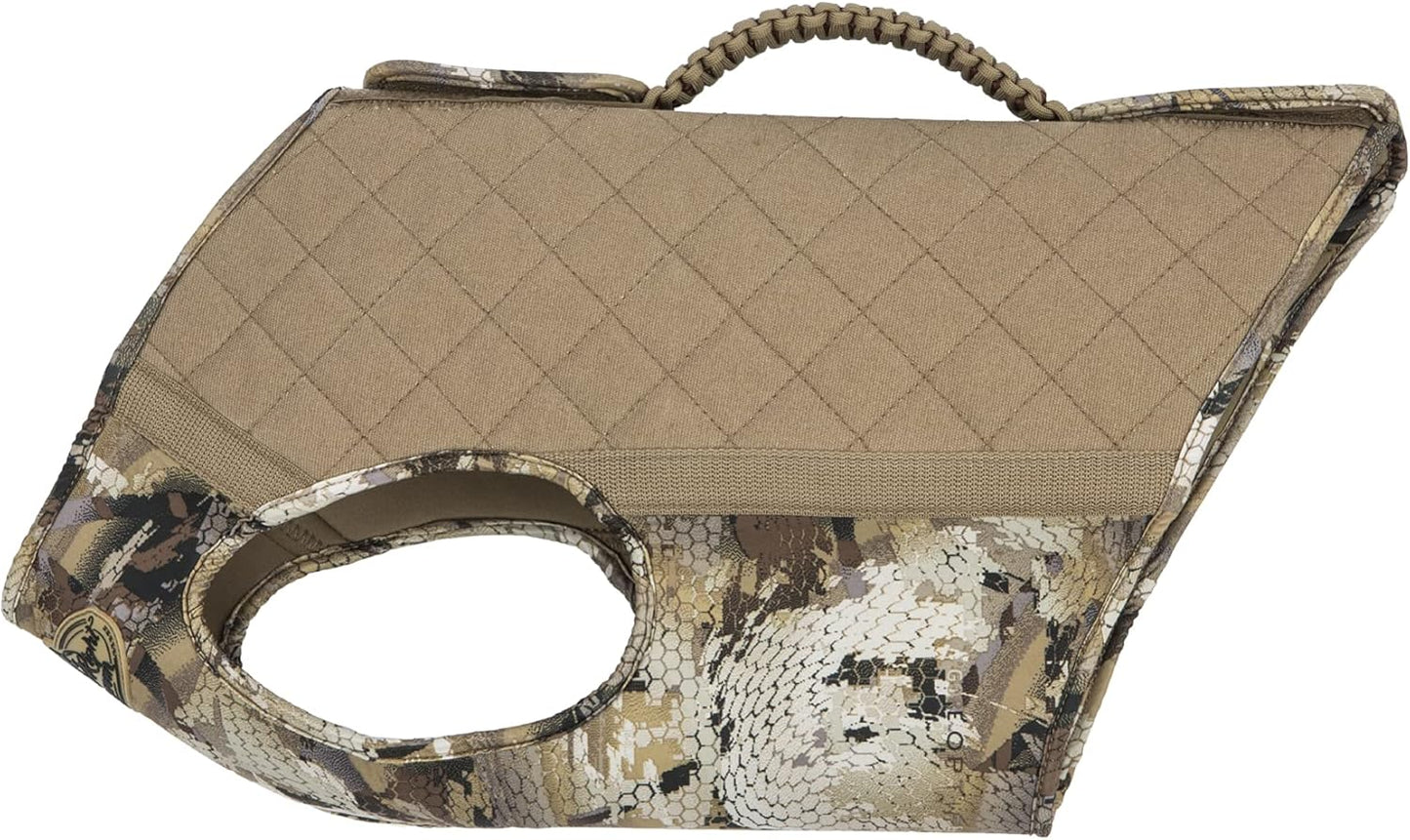 Rig'Em Right Waterfowl Bloodline Elite Dog Vest for Duck Hunting with Ultra Comfortable 3mm Neoprene 3-Layer Construction, Flotation Foam, Heavy-Duty Canvas, and More (Optifade Marsh, L)