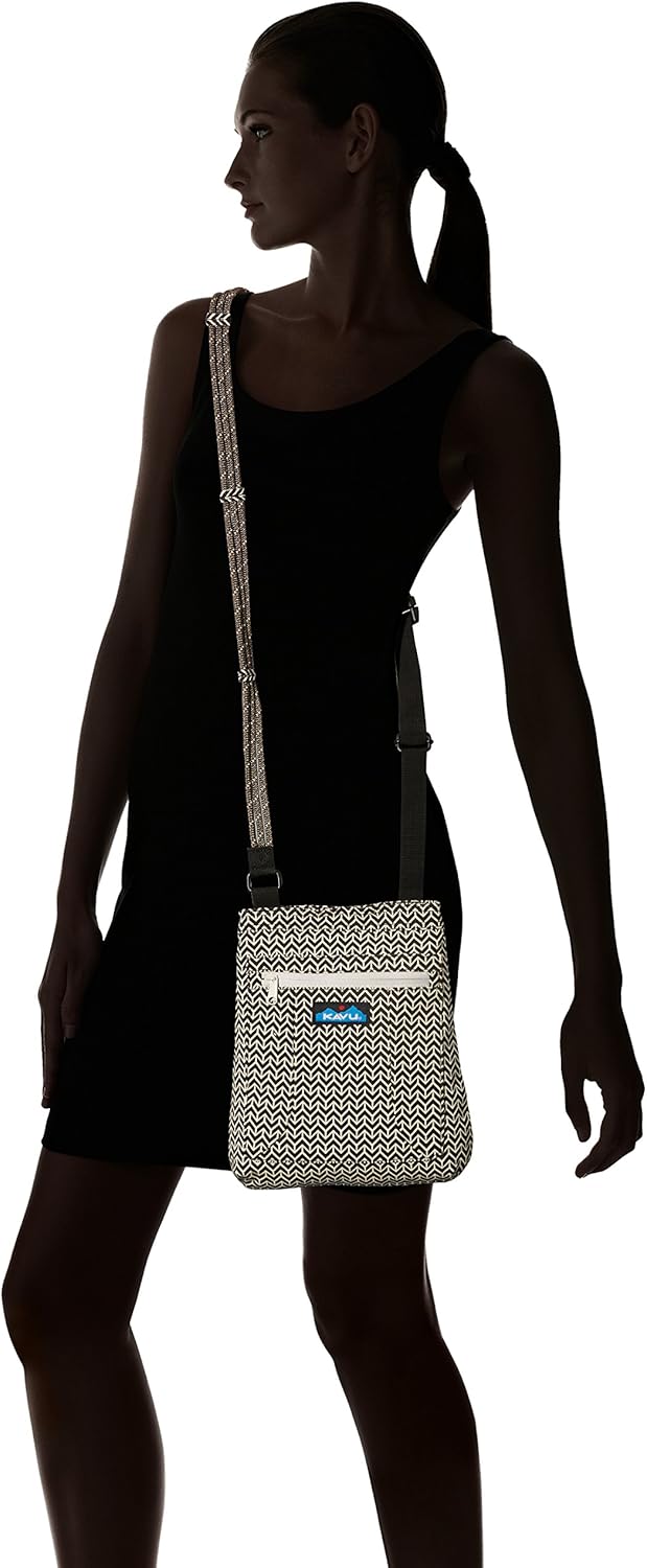 KAVU Keepalong Semi Padded Sling Canvas Rope Crossbody Bag