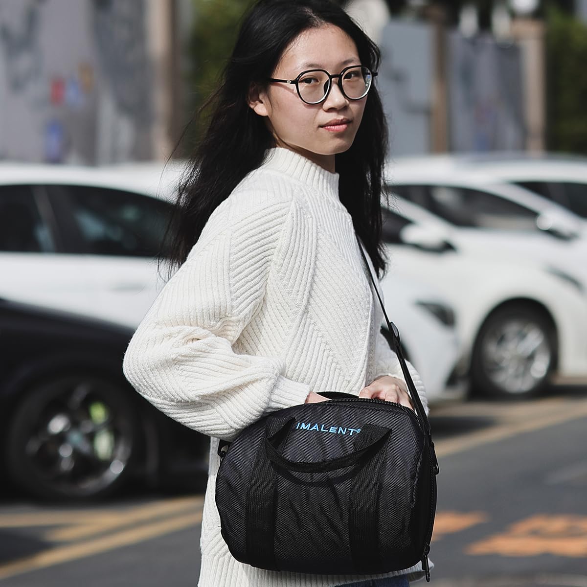 IMALENT MS32 Bag Outdoor Tactical Bags Utility Pouch, Waterproof Messenger Shoulder Bag EDC Pouch Carrying Case for MS32, SR32, MS18 and Electronic Product