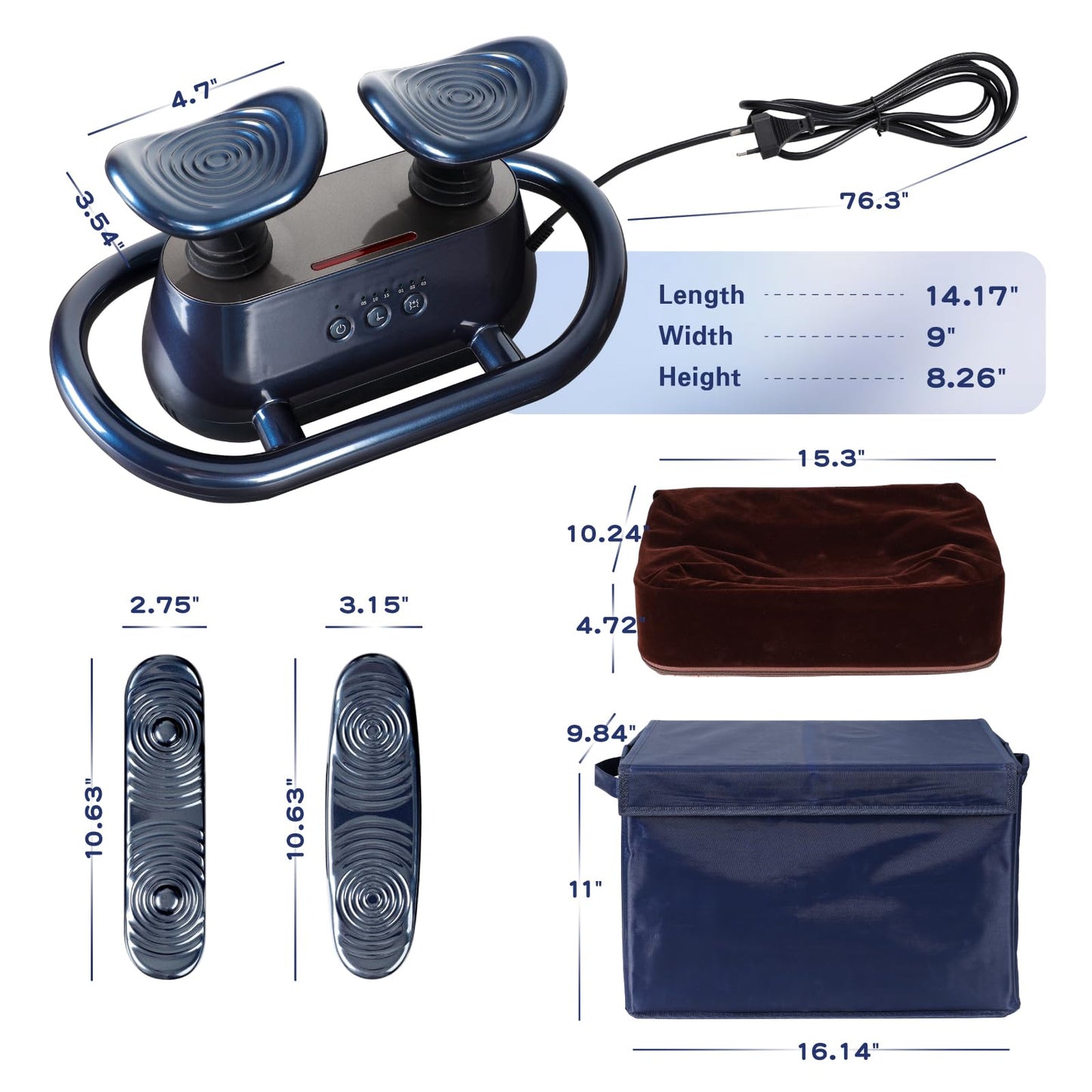 fuptos Leg Massager with Variable Speed, Foot Circulation Machine, Leg Exerciser While Sitting for Seniors, Circulation Machine for Feet