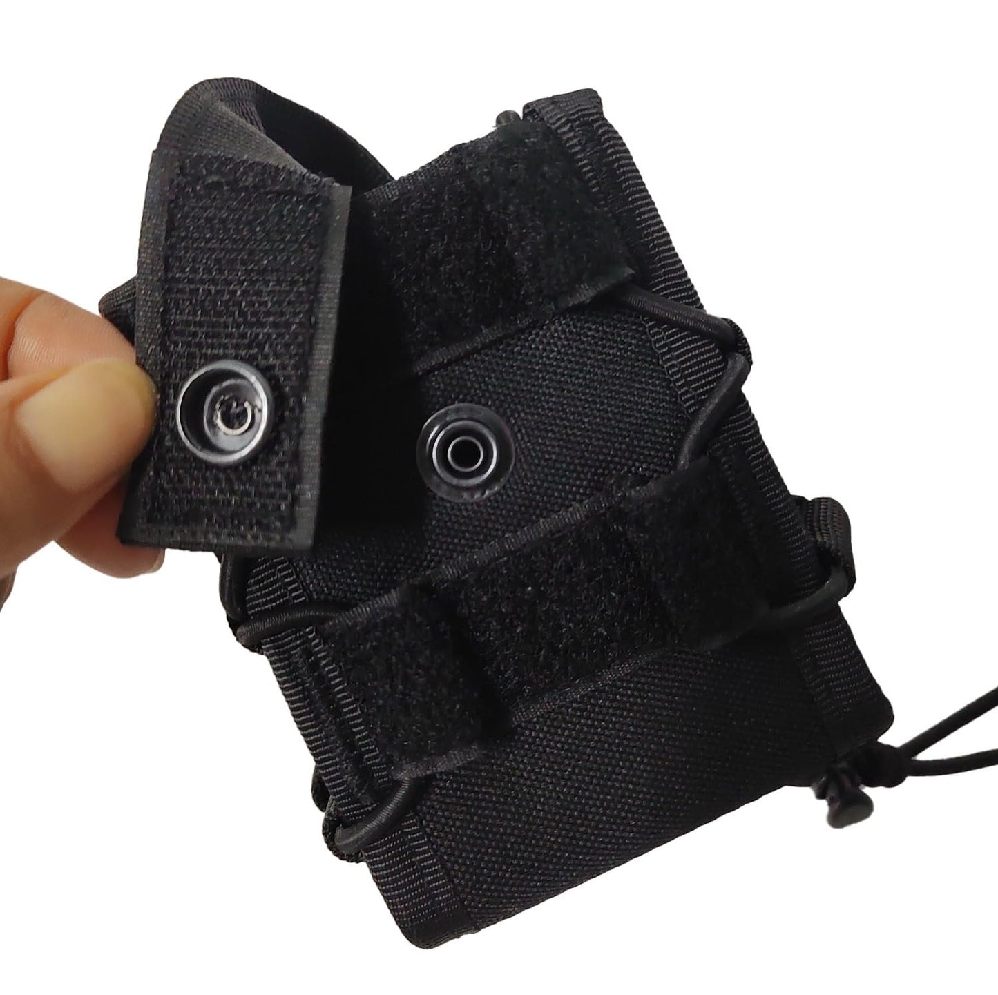 G-Wrap Double Handcuff Pouch – Tactical Nylon 1680D Reinforced Case with Metal Snap & Velcro Closure – MOLLE & Duty Belt Compatible – Professional Gear for Police, Security & Tactical Use