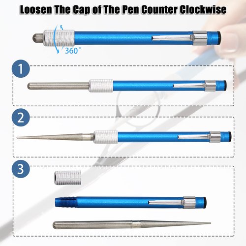 CWSDXM Fish Rod Repair Kit 26PCS Fishing Pole Eyelet Repair 13 Size Pole Ceramic Guides Rings Replacement Kit with 1pcs Tweezers and 1pcs Serrated Stick Tools (Black)