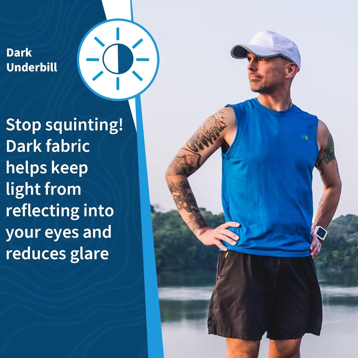 TrailHeads Reflective Running Cap | A Quick Dry Hat for Men | The Flashback 360 Sports Cap - 3 Colors