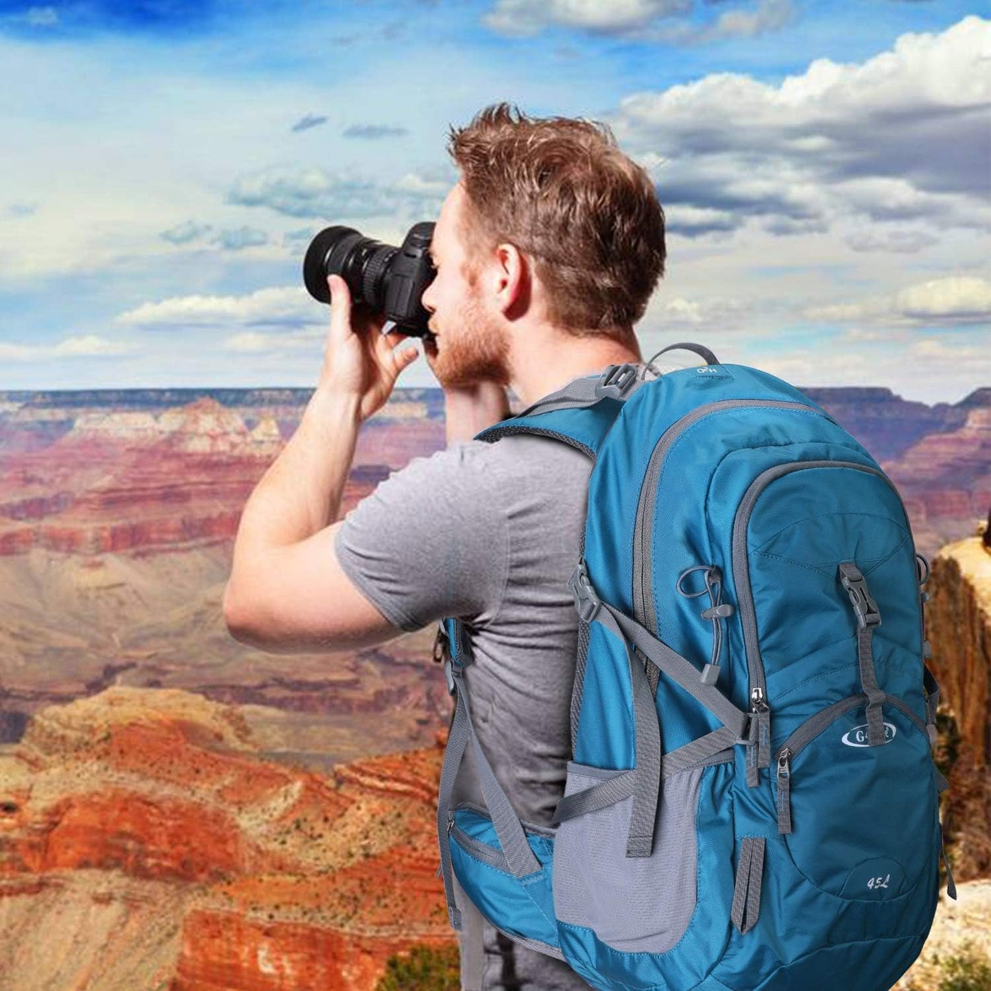 G4Free Hiking Backapck, Dark Grey, One Size