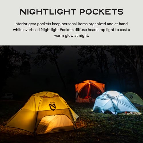NEMO Equipment Aurora Backpacking Tent & Footprint - 3-Person - Frost/Silt