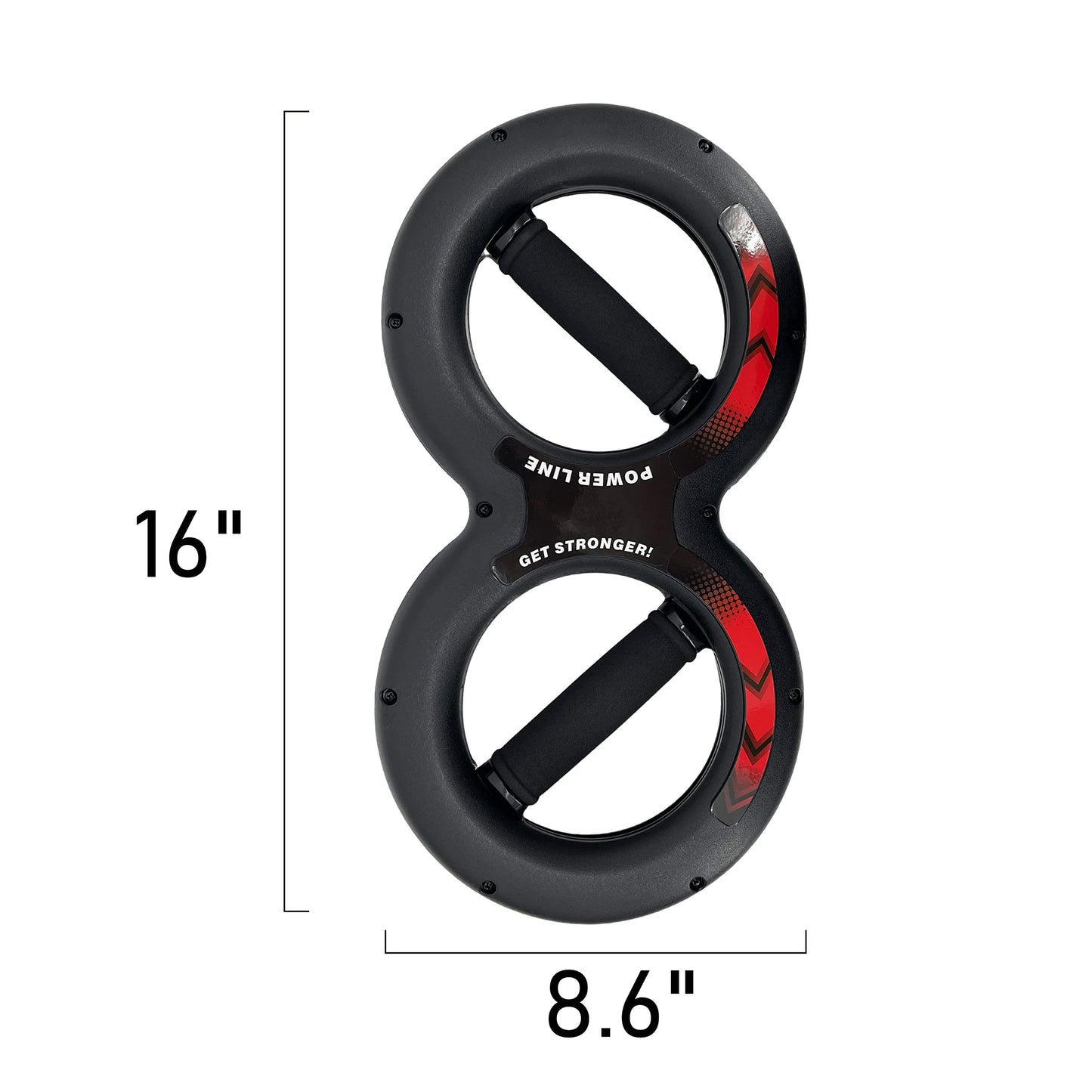 Gespann Multifunctional 8 Shape Twister Arm Exerciser Home Gym Workout Equipment Forearm Strengthener Hand and Wrist Strength Trainer (Black Grip, 30 kg)