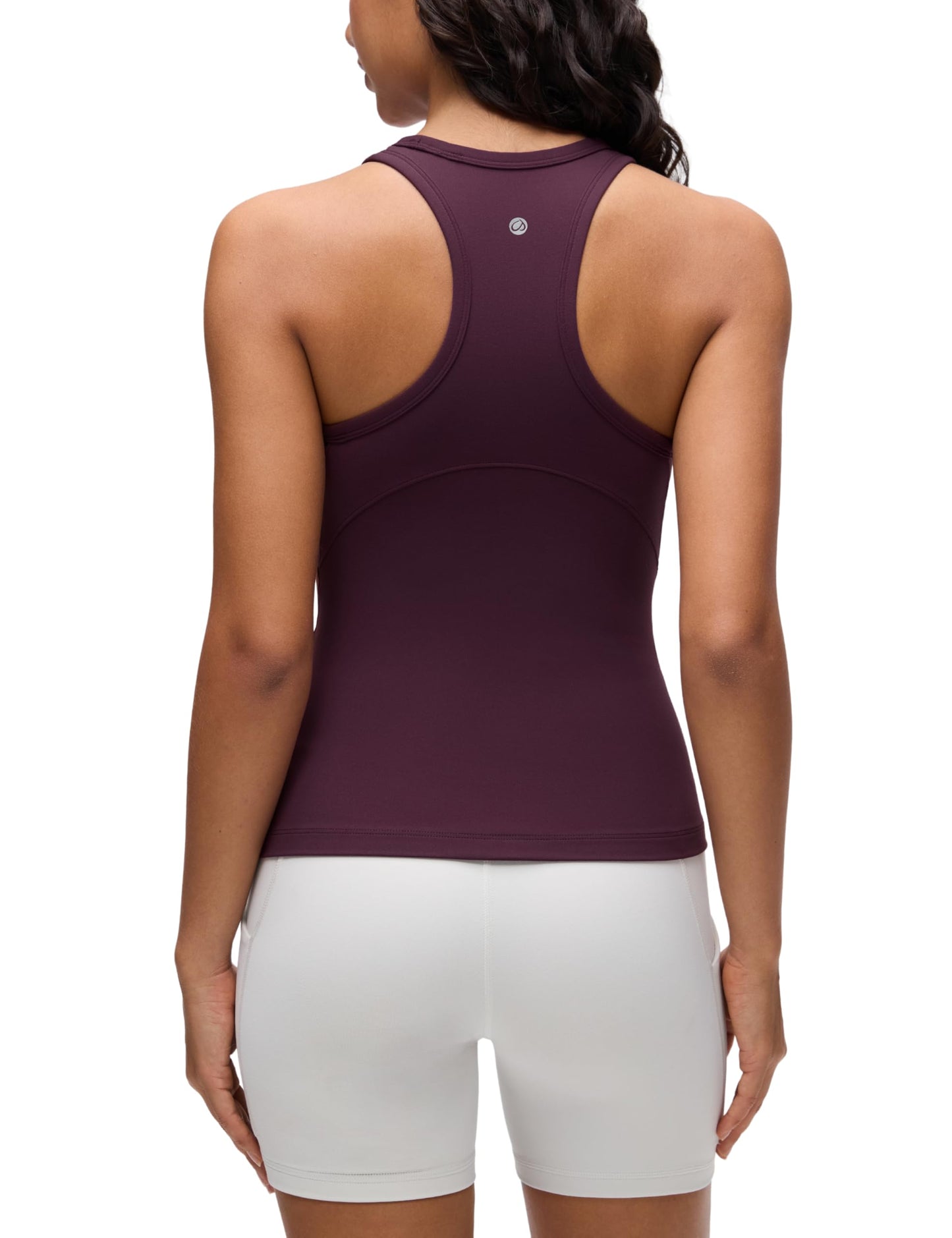 CRZ YOGA Butterluxe High Neck Tank Tops for Women - Yoga Workout Athletic Gym Camisole Racerback Sleeveless Shirts Cascadia Green Small