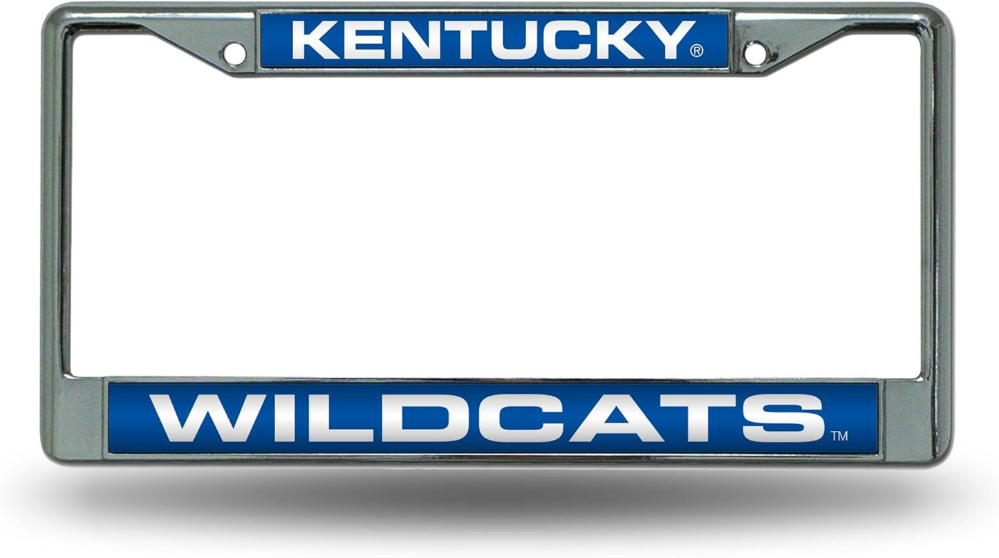Rico Industries NCAA Unisex-Adult Laser Cut Inlaid Standard Chrome License Plate Frame