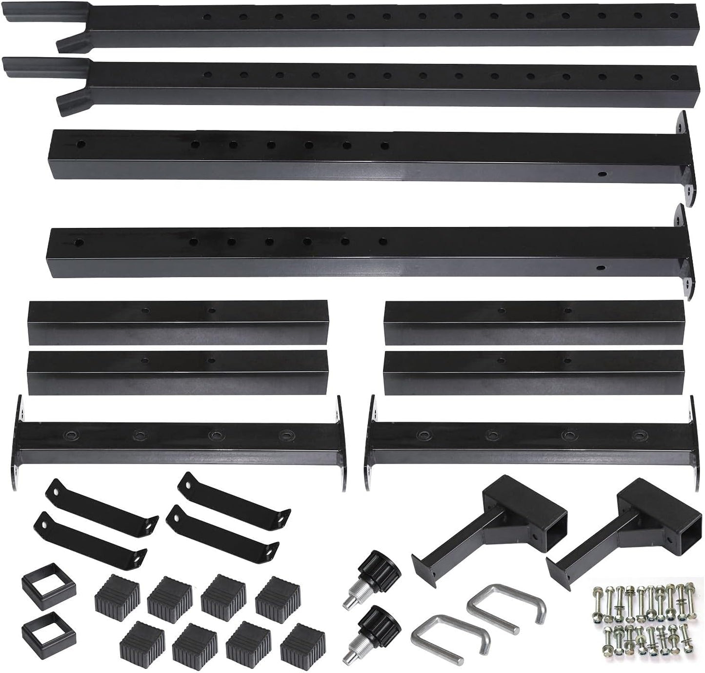 Adjustable Squat Rack & Bench Press Stand - Portable Olympic Weight Set for Home Gym