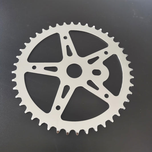 2'' Wide Pedal Crank Kit Part 40T/44T Sprocket Only - Bicycle Wide Crank Sprocket (Silver, 44T)