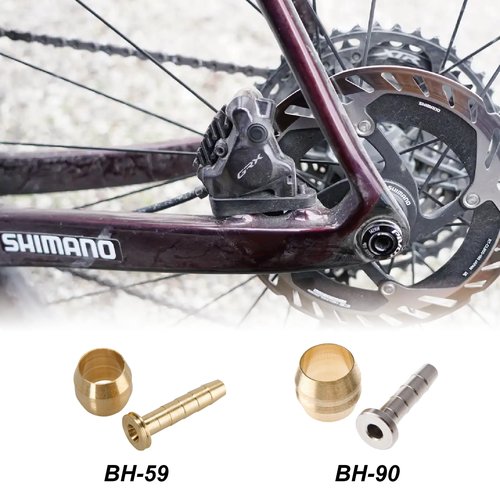 VANSIHO Bicycle Brake Olive and Brass Insert Kit - Essential Components for Shimano BH90 Avid Sram Hydraulic Disc Brake Systems - Pack of 10