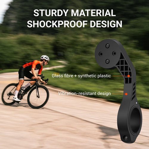 CooSpo Bike Computer Out Front Mount MT5, Compatible with Garmin, Bike Computer Mount Adapter for Handlebar 25.4mm/31.8mm