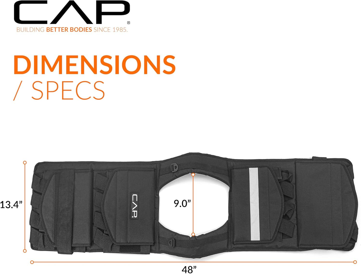 Adjustable Weighted Vest by CAP Barbell | Custom Fit for Enhanced Workouts