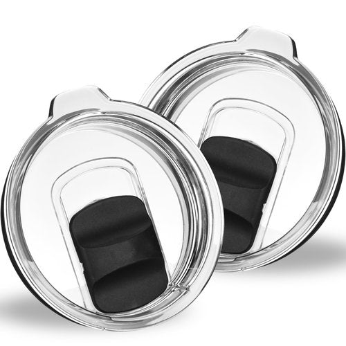 Tumbler Lids for Yeti, 2 Pack 20 oz Magnetic Replacement Tops for 20 oz Tumbler, 16 oz Pints, 10/24 oz Mug, 10 oz Lowball, Spill Proof Covers with Magnetic Slider for Ozark Trail, Old Style Rtic
