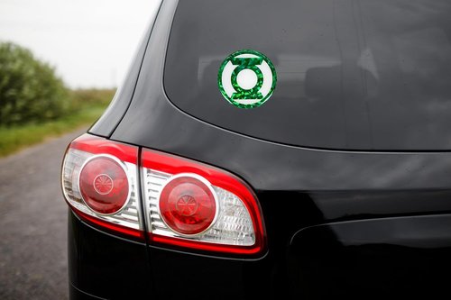 DC Comics Green Lantern Reflective Domed Decal - Premium 3D Vinyl Sticker for Car, Laptop & Water Bottle (3.75” Diameter) | Officially Licensed