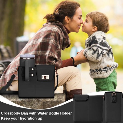 Outdoor Stanley Cup Purse, Crossbody Stanley Holder Water Bottle Bag for Tumbler with Adjustable Shoulder Strap（No Cup）