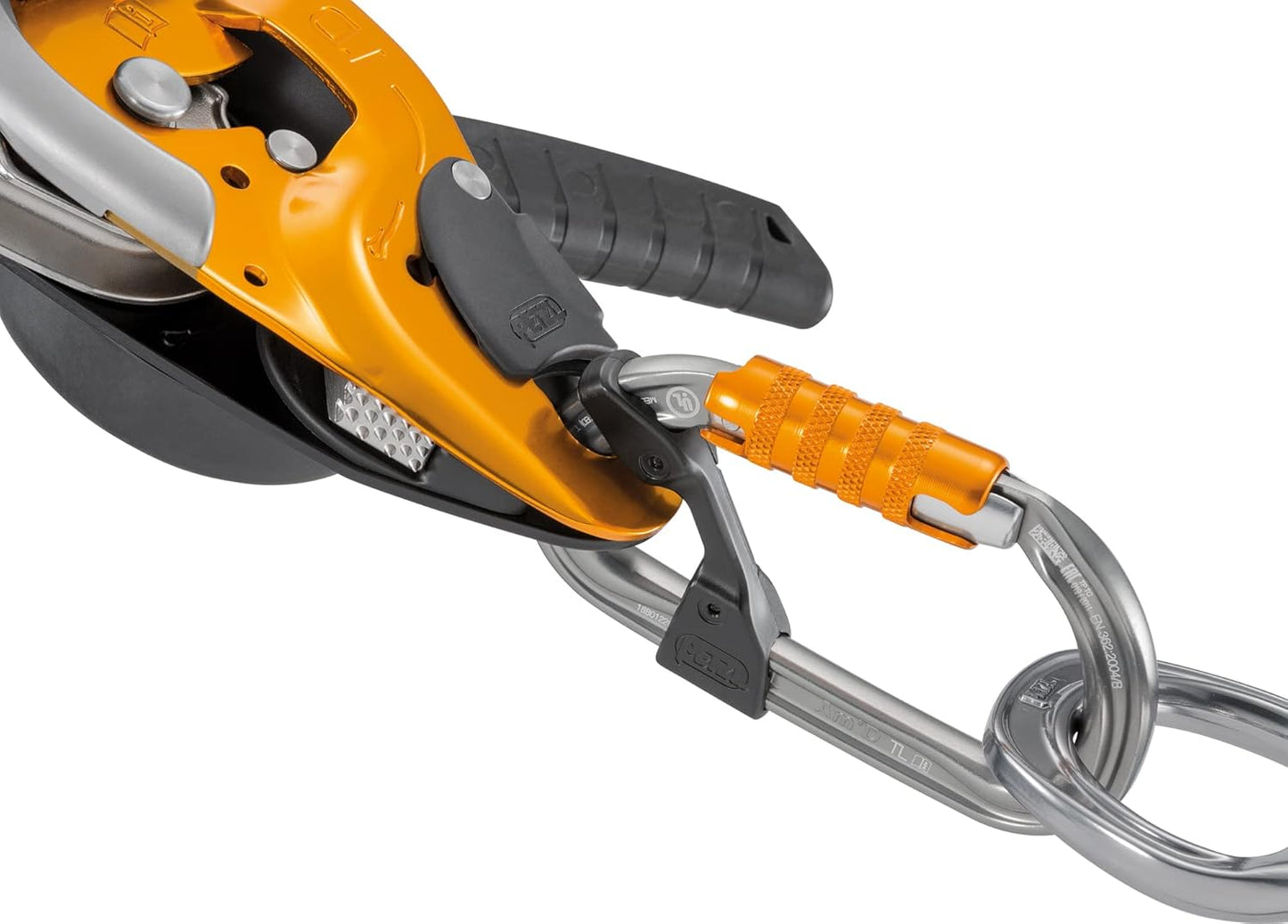 PETZL Am'D Screw-Lock Carabiner - Black, Durable Safety Clip for Climbing & Outdoor Gear