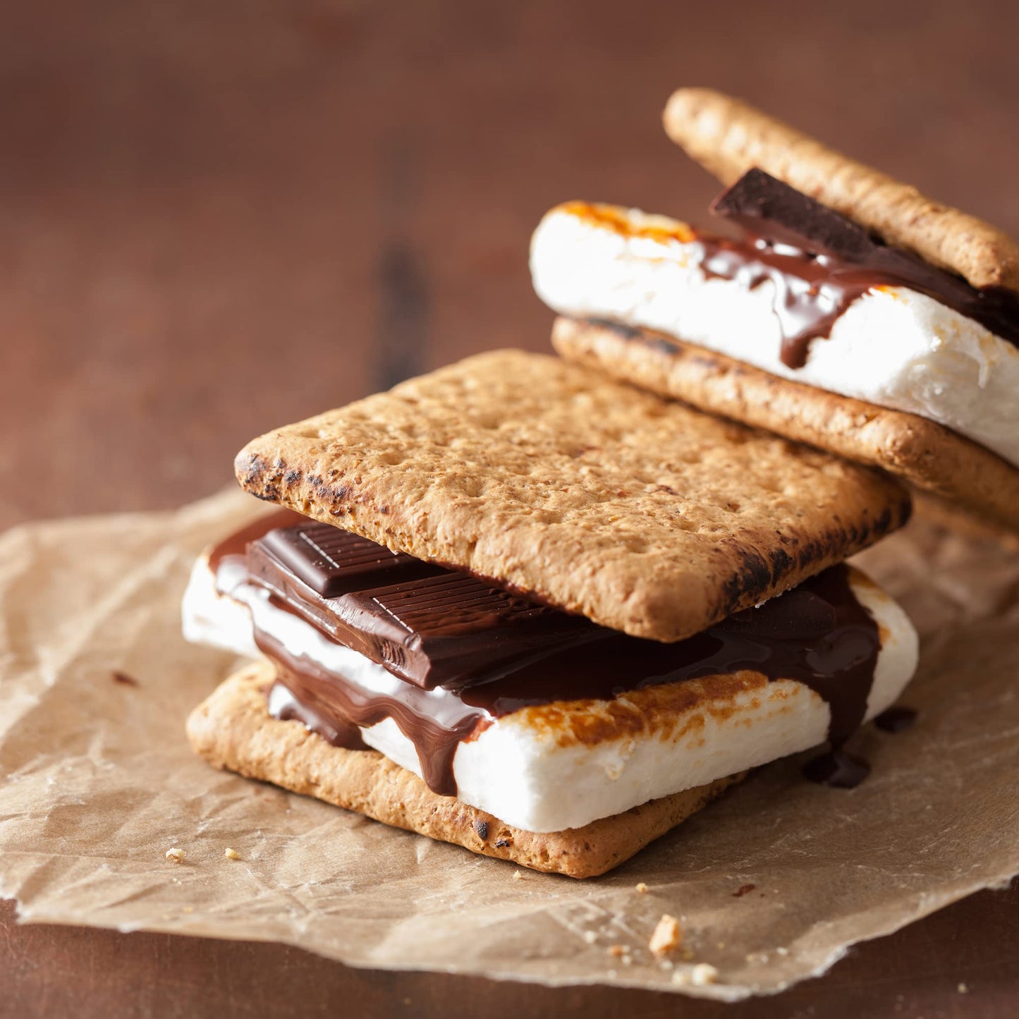 114 Piece Christmas S'mores Kit with Fire Starters - Makes Up To 24 S'mores - Includes 30" Roasting Sticks, Chocolate, Graham Crackers, and Marshmallows