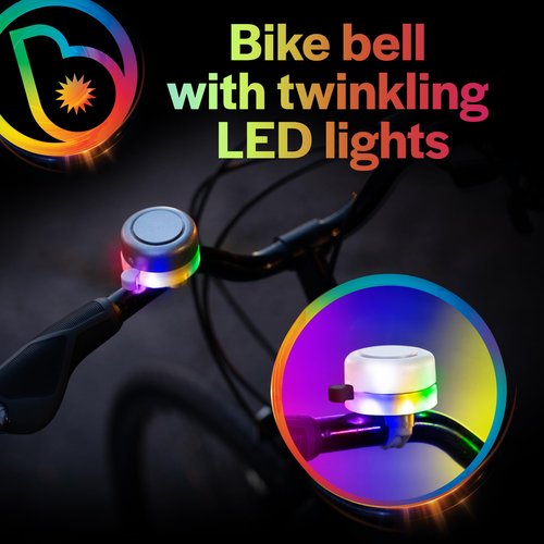 Brightz LED Light Up Bike Bell for Kids & Adults - Cool Kids Bike Accessory - Blue, Standard Size