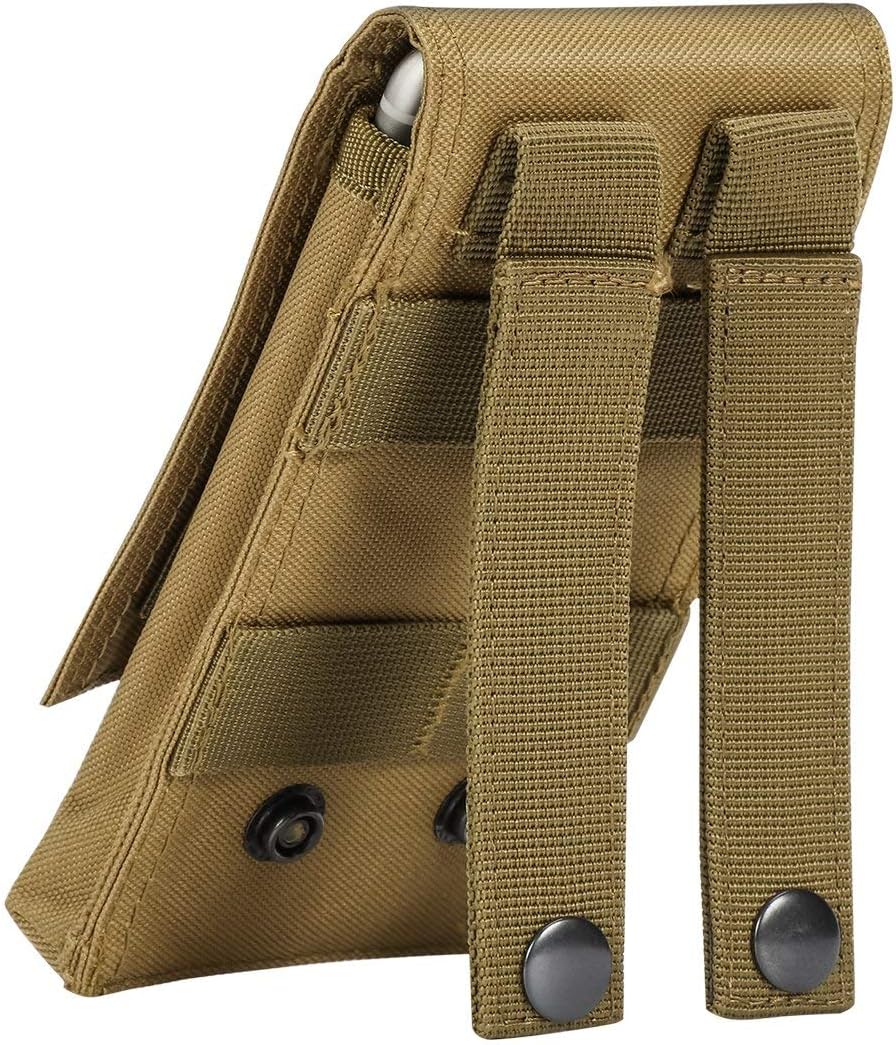 IronSeals Tactical Molle Phone Pouch Holster Waist Belt Pouch with Pull Tab for iPhone 16 Pro Max/16 Pro/16/15 Pro Max/14 Pro Max/ 13 Pro Max/ 12 Pro Max/ 11 Pro Max