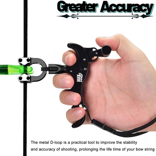 DD Bow Release Archery Release 360° Rotatable Thumb Release for Compound Bow