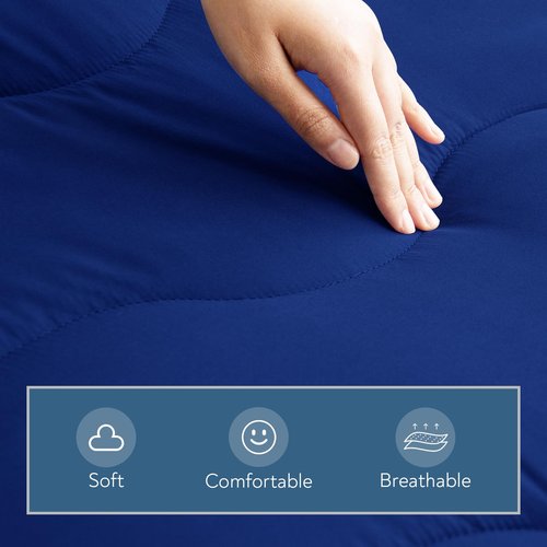 Quilted Foam Cot Mattress Pad, 30"x75" Breathable & Comfortable, Non-Slip Camping Cot Mattress Topper for Camp Cot/Rv Bunk/Narrow Twin Beds