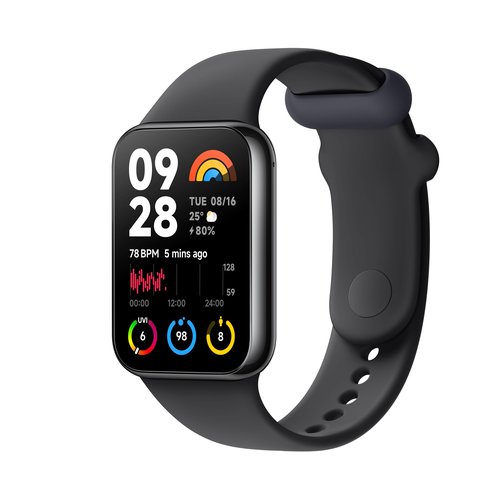 Xiaomi Smart Band 8 Pro Fitness Tracker, 1.74" AMOLED Display, Up to 20 Days Battery, 5ATM, Sleep and Heart Rate Monitoring, 150+ Training Modes, Pedometer, Black
