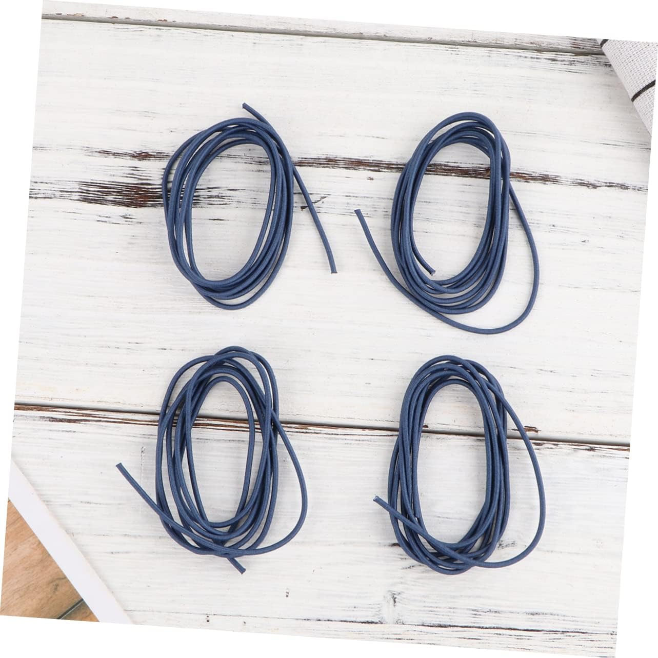 4rolls Elastic Rubber Bands for Traveler Notebooks Nylon Connection Ropes with Metal Buckle Diy Hand Account Accessories for Journals and Diaries