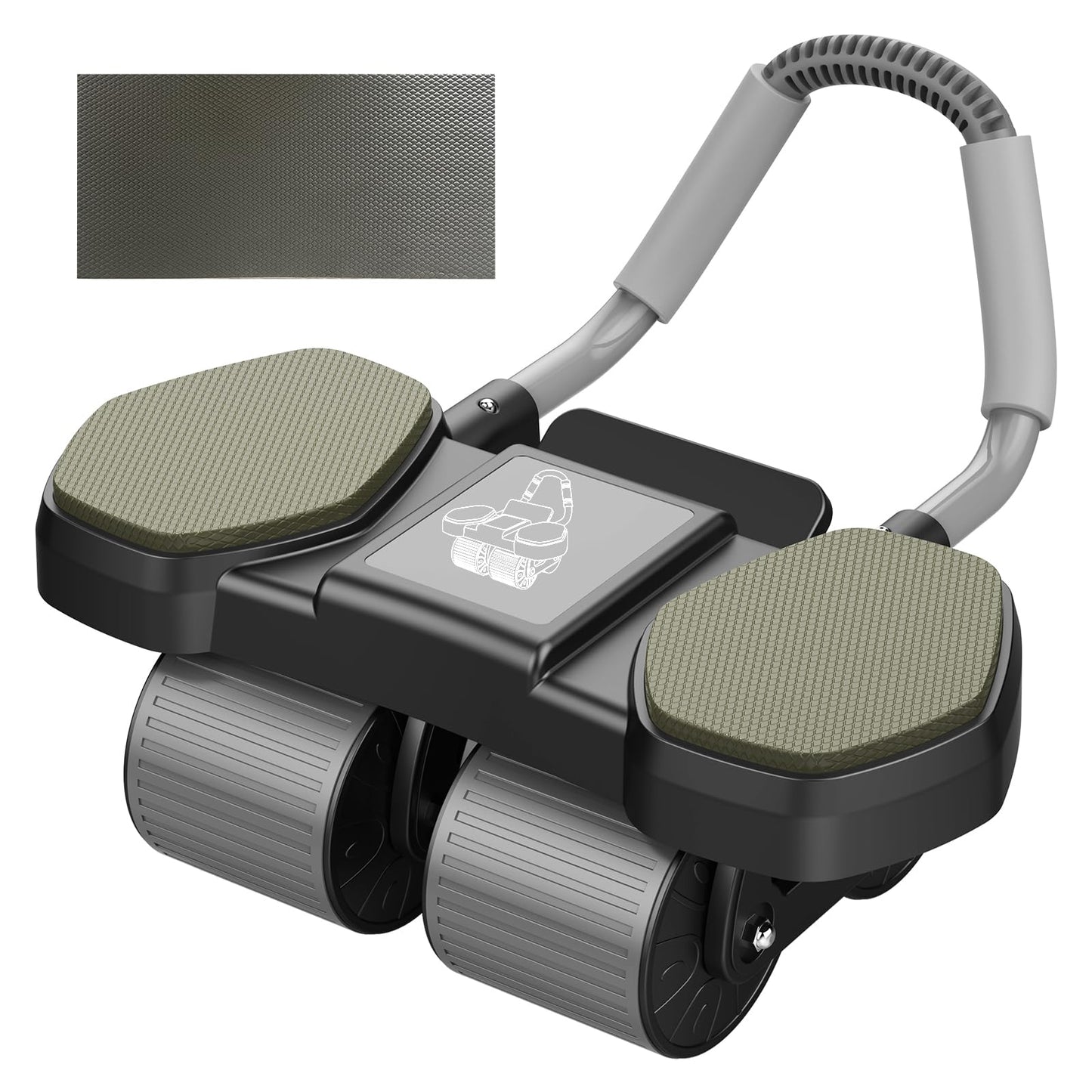 Auto-Rebound Ab Roller With Multifunctional Fitness Board,Core Strength Training, Push-Up Plank Stand, Ab Workout Equipment