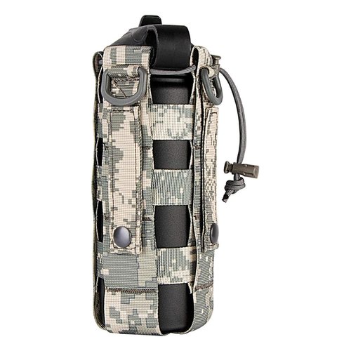 MAYMII Molle Water Bottle Pouch Bottle Carrier Bag Minimalist Adjustable Straps Kettle Pouch Belt Tactical Water Bottle Holder for 17-50 Oz Water Bottle (ACU)