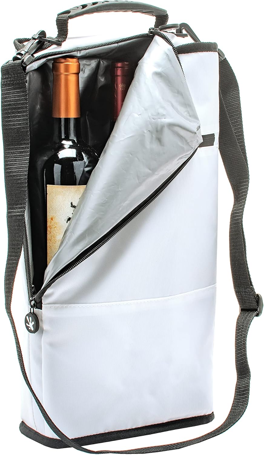 Geckobrands Verticool Insulated Soft Cooler Bag - Portable, Holds 9 Cans or 2 Wine Bottles, Ideal for Beach & Picnics