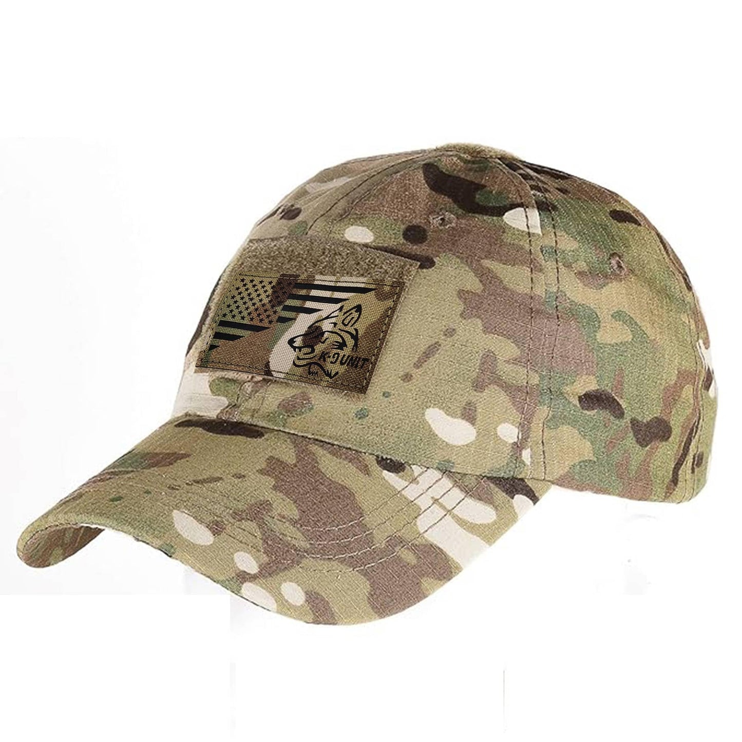 IR Infrared K9 Dog Patch, Camouflage Reflective Wolf Military Morale Patch for Tactical Vest Jacket Bags Backpacks