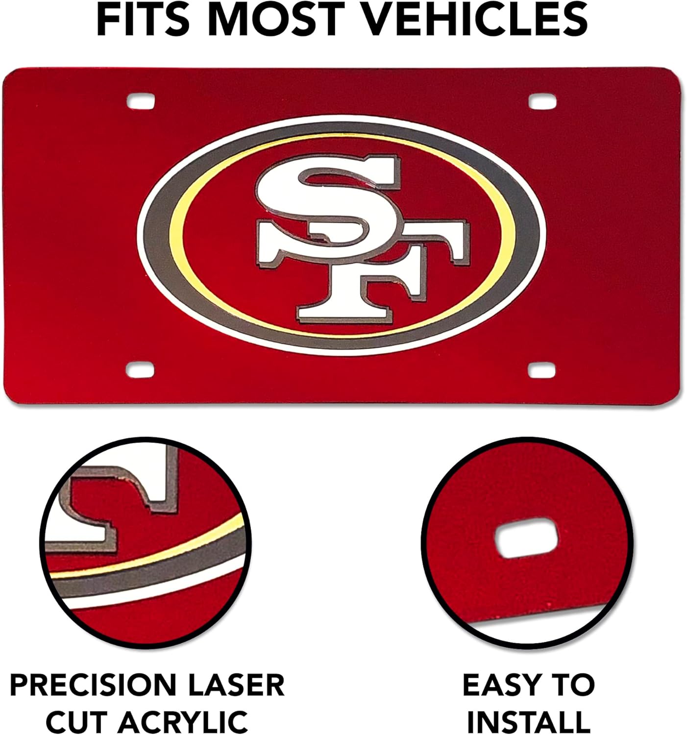NHL Anaheim Ducks License Plate Tag - Laser Inlaid Metal Car Accessory