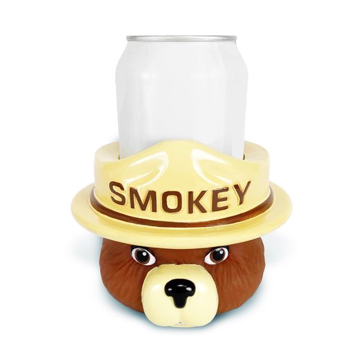 Rivers Edge Products 12 Oz Can Cooler, Double-Walled Insulated Can Coozy, Foam Can Sleeve, Soda, Drink, and Beer Sleeve for Cans, Smokey Bear