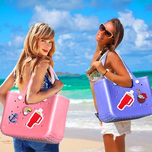 BABORUI Cup Charms for Bogg Bag, Accessories Charms for Bogg Bag All Size, Tumbler with Handle Shaped Charm Compatible with Bogg Bag/Simply Southern Beach Tote Bag