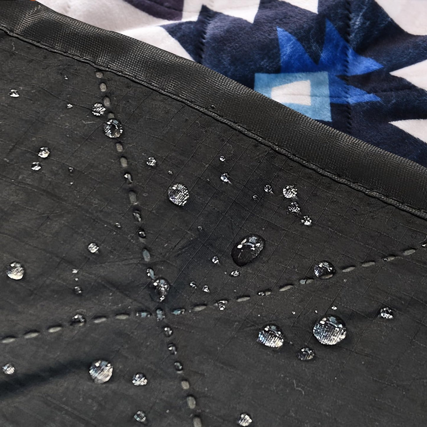 HORIMOTE HOME Outdoor Waterproof Camping Blanket, Extra Thick Flannel Fleece Warm for Cold Weather, Windproof Aztec Blankets Foldable for Stadium Picnic Dog Pet Car (Aztec)