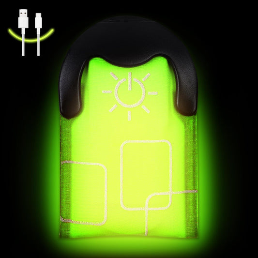 Aucuu Reflective Running Gear Set, Magnetic LED Clip Lights, Rechargeable Magnet Clip, Running Safety Lights with 3 Lighting Modes, High Visibility, Brightly Luminous for Night Running, Cycling