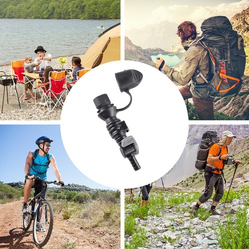 DONGKER Hydration Bladder Bite Valve,Leakproof Water Hydration Bags Valve with ON-Off Switch & Cover for Most Hydration Pack Bladder