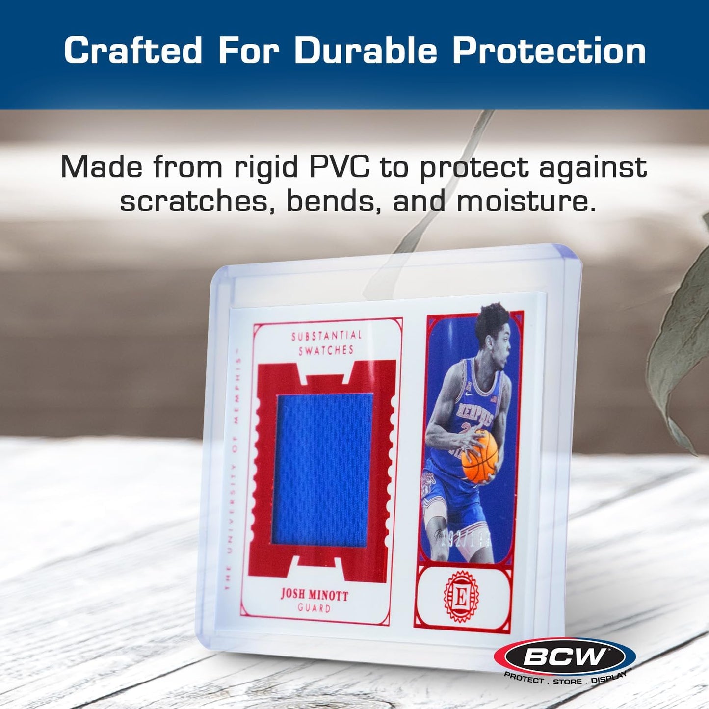 BCW 108 PT. Thick Card Topload Holder - Pack of 1 | Durable Rigid PVC Toploader | Toploaders for Memorabilia, Jersey, Patch, and Relic Cards