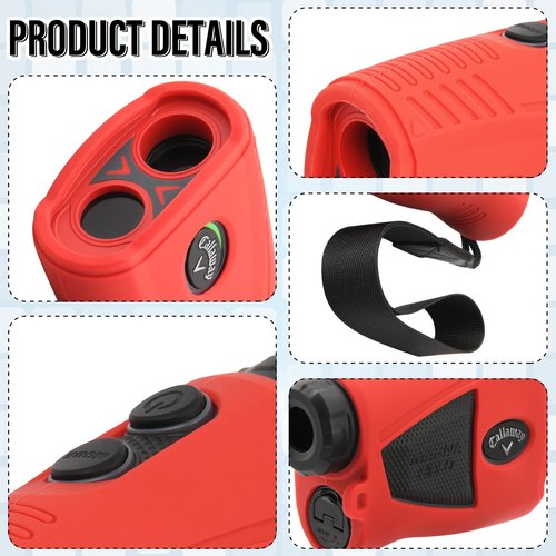 Xxerciz Silicone Case Compatible with Callaway 300 Pro Laser Golf Rangefinder, Protective Carry Case with Wrist Lanyard, Golf Rangefinder Accessories for Outdoor Golf Men Women