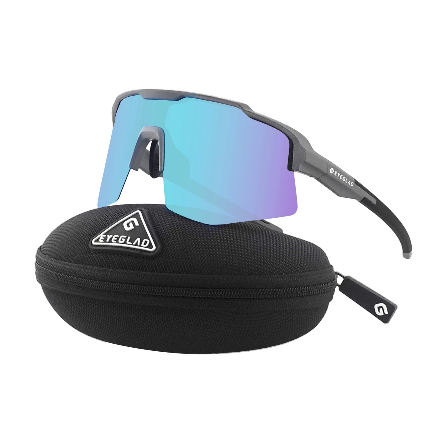 EYEGLAD MOTIONVIEW Sports Sunglasses Outdoor Polarized UV400 Men Women Cycling Surfing Running Fishing Sports (Ultra-lightweight Grey)