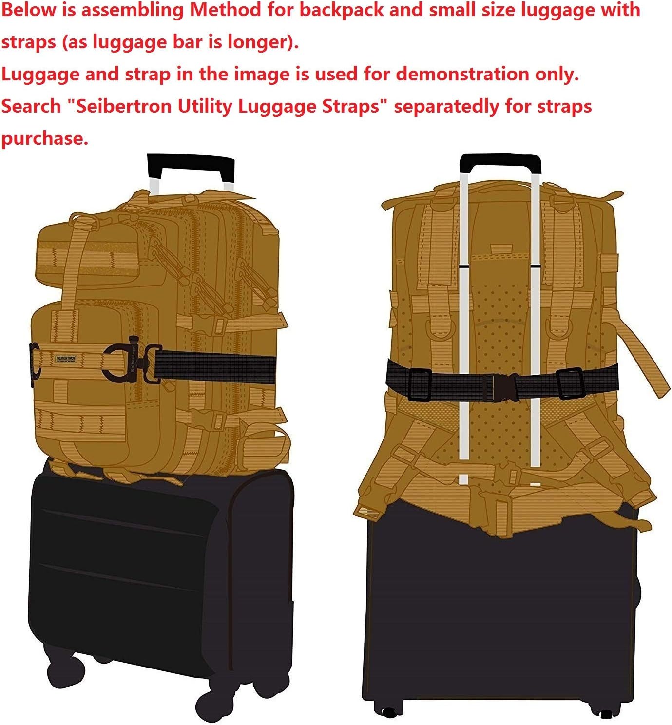 Falcon 27L Water-Repellent Hiking Backpack - Compact Camping Pack (Black)