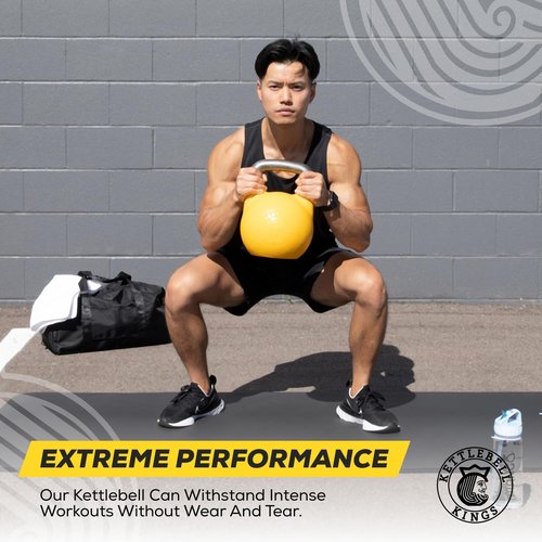 Competition Kettlebells 8-48 KG with 35mm Handle | Premium Hand Weights for Home Gym & Strength Training