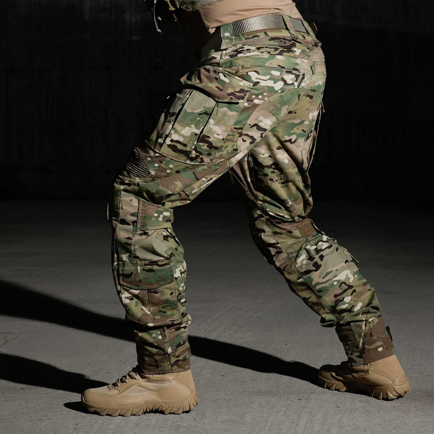 G3 Combat Pants,Military Tactical Pants,Outdoor Hunting Paintball Game Training Pants with Knee Pads (40) Multicam